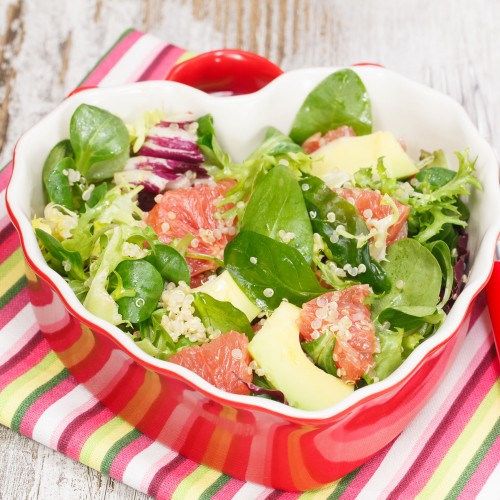 Recette Taboulé de quinoa au pamplemousse rose