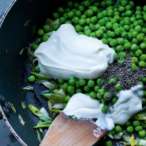 Recette Petits pois à l'oseille et à la moutarde