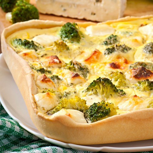 Recette Tarte brocolis - chèvre